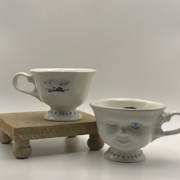 Bailey's Irish Cream Winky Face Tea Cup Designed by Helen Hunt Lot of 2 - Picture 11 of 11